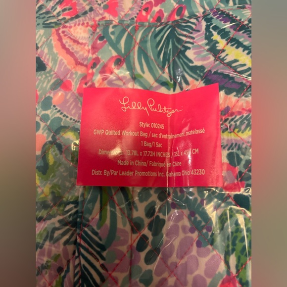 Lilly Pulitzer NWT Lilly quilted workout backpack!  Have 2 of them. - Picture 2 of 2